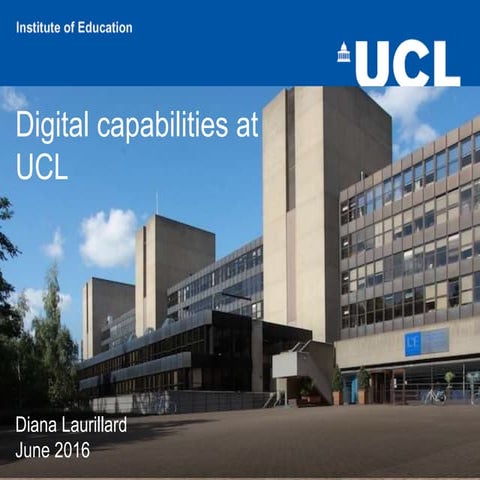 Slides from ISD Digital Roadshow @IOE 29th June 2016, 'Digital capabilities'
