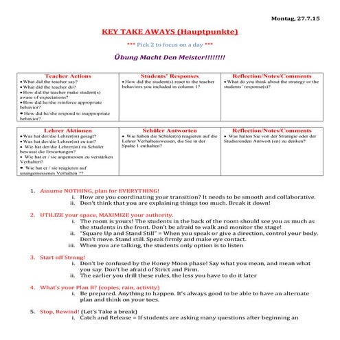 Giving effective instructions in classroom | DOCX