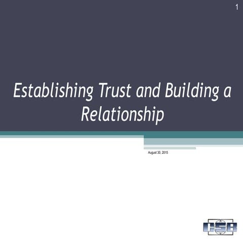 06 establishing trust & building relationshilp