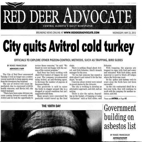 RDA front page clipping May 23:12