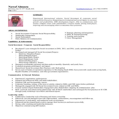 Nawaf Al Musra  - Resume June 7 -2016