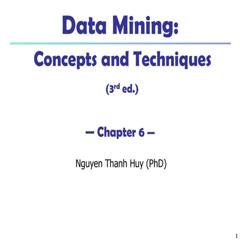 Mining Frequent Patterns, Association and Correlations | PPT