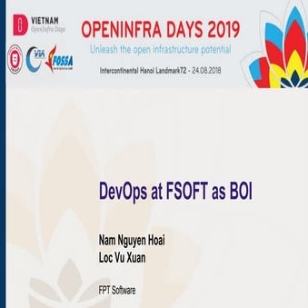 DevOps at FSOFT as BOI | Nguyễn Hoài Nam, Vũ Xuân Lộc