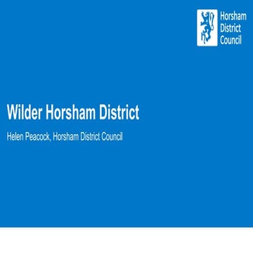 Wilder Horsham District by Helen Peacock
