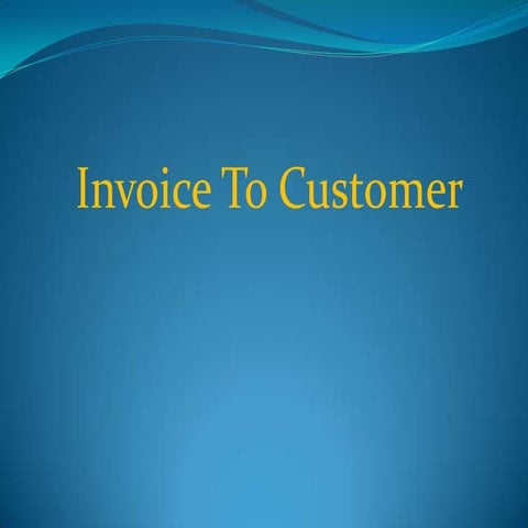 06 Invoice To Customer