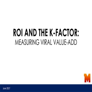 ROI and the K-factor - Jonathan Winters 