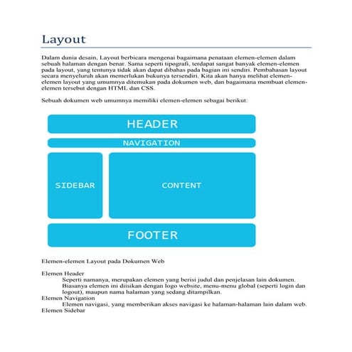 webdesign dasar : 06 layout | PDF