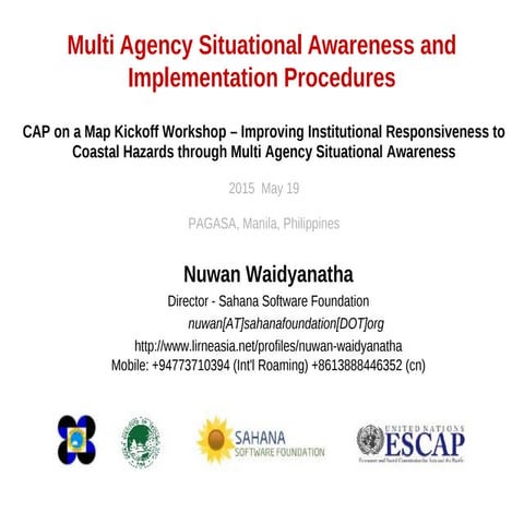 Multi-agency Situational-awarenss Platform Overview