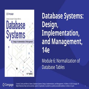 Comprehensive Guide to Database Normalization: Design and Management | PPTX