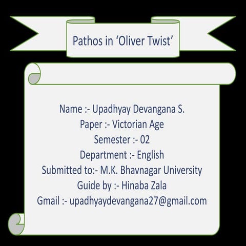 Pathos in "Oliver Twist"