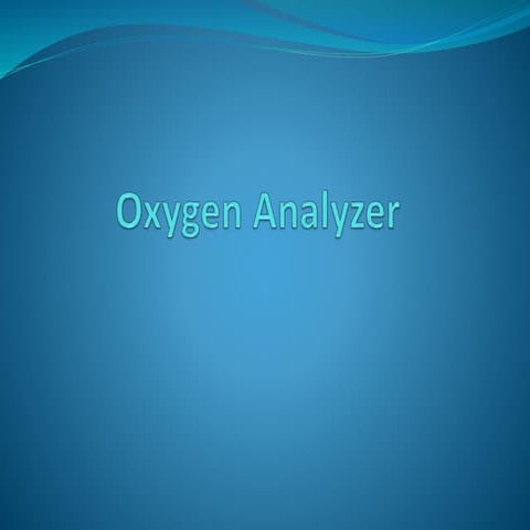 Oxygen gas analyzer
