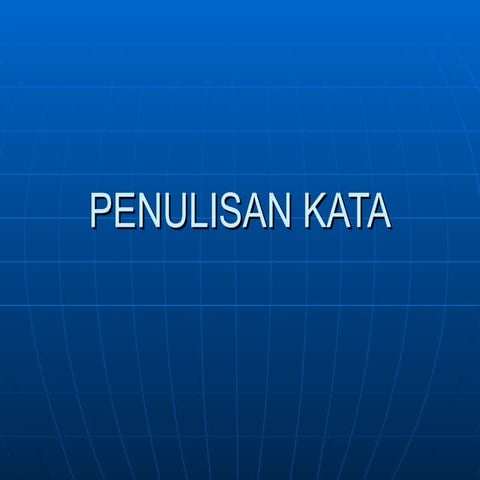 penulisan kata | PPTX