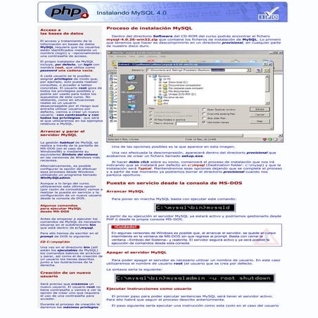 06 Php. Instalando My Sql