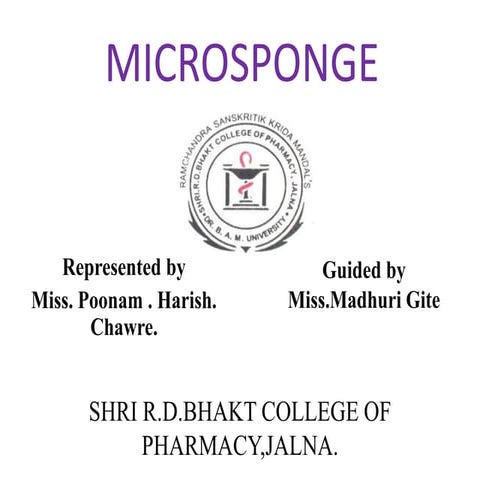 microsponge by poonam  