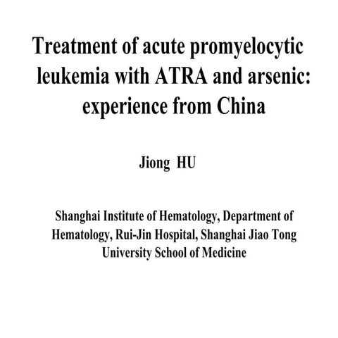 Acute Promyelocytic Leukemia