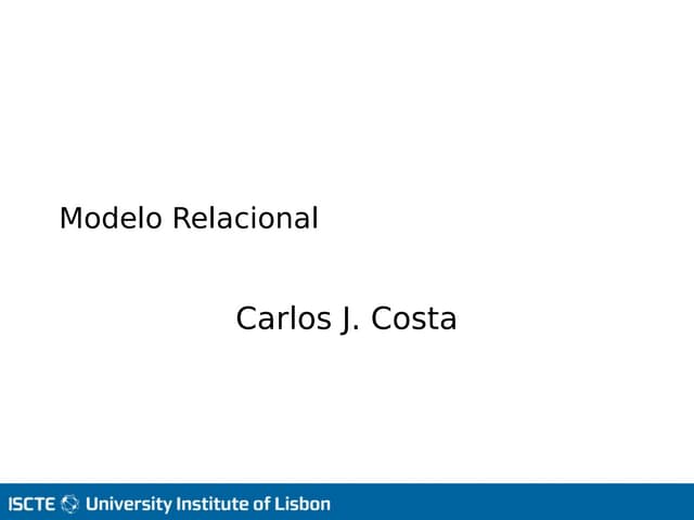 Modelo Relacional