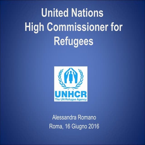 The United Nations High Commissioner for Refugees | PPT