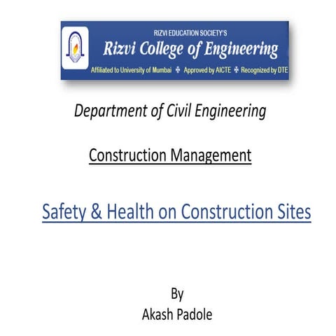 06 Safety and Health on Construction sites