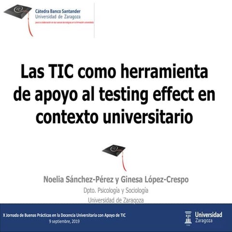 Las TIC como herramienta de apoyo al testing effect en contexto universitario