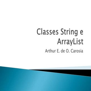Java: strings e arrays
