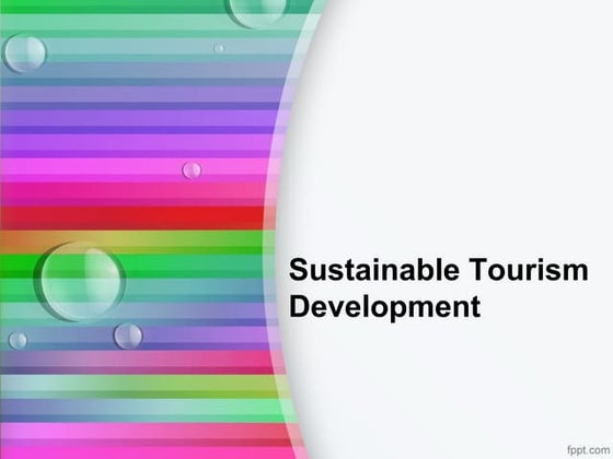 Sustainable Tourism | PPT