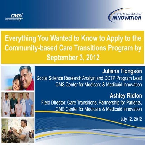 Webinar: Community-based Care Transitions Program - How To Apply 