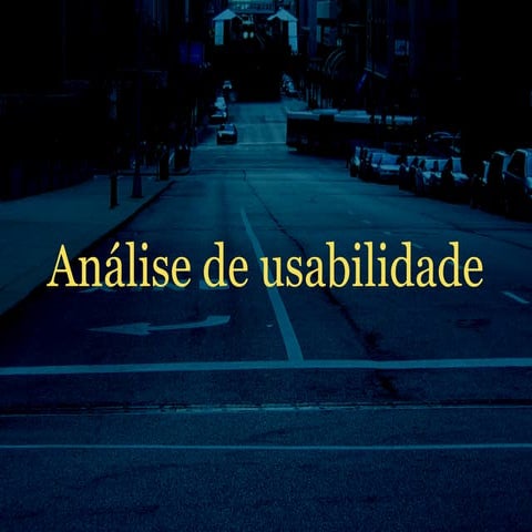 Análise de Usabilidade