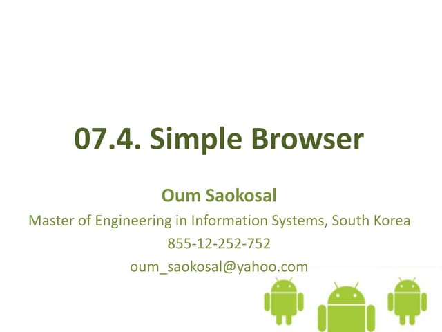 07.4. Android Basic Simple Browser (WebView)