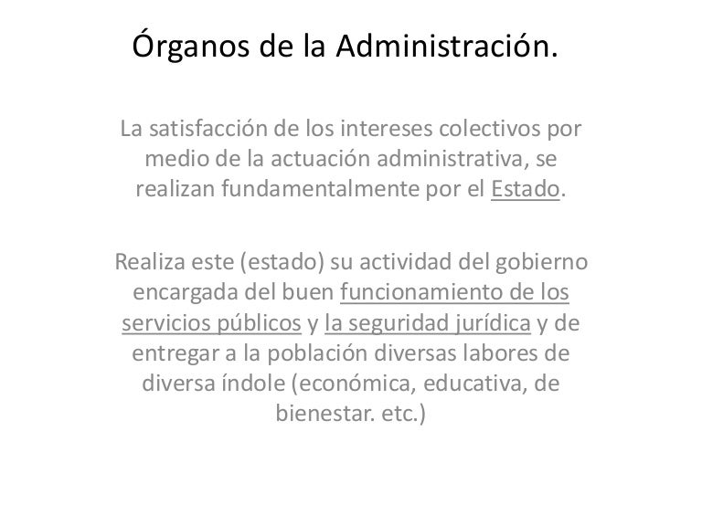 07. órganos de la administración 07. órganos de la administración