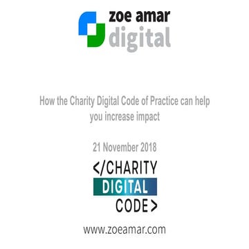 How the Charity Digital Code of Practice can help you increase impact | Chari...
