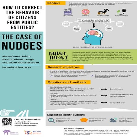 Poster: How to correct the behavior of citizens from public entities? The case of nudges