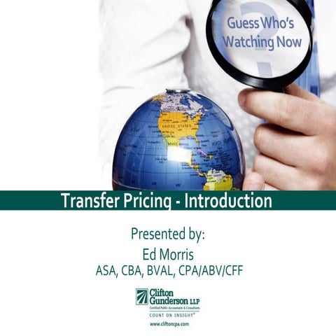 Introduction to Transfer Pricing