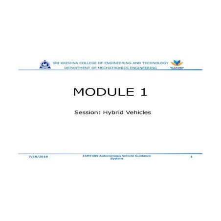 Hybrid vehicles