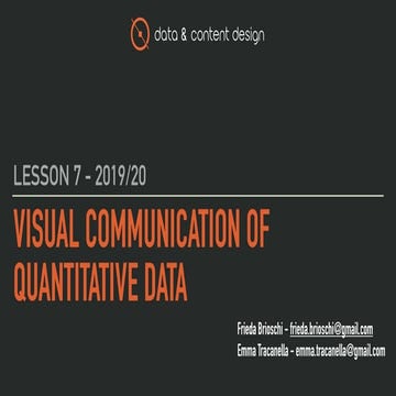 Visual communication of quantitative data | PPT
