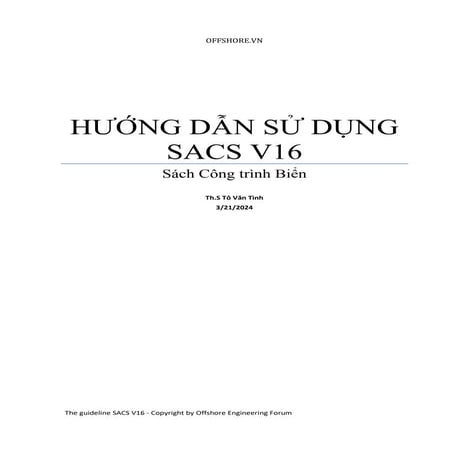 Seismic Analysis - Hướng dẫn Phân tích động đất Công trình biển bằng ...