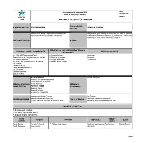 07   caracterización de gestión financiera
