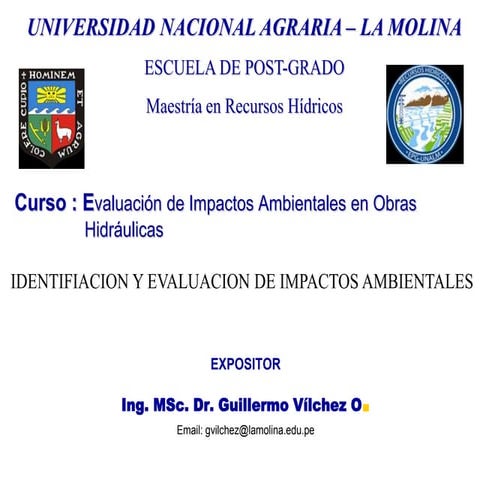 IMPACTO AMBIENTAL EN OBRAS HIDRAULICAS