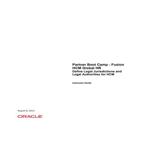 07 define legal jurisdictions and legal authorities for hcm