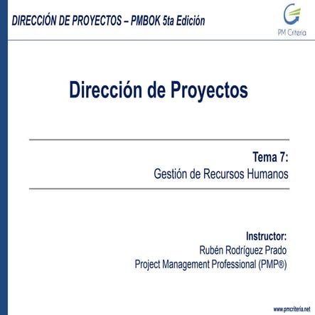 07 gestion de recursos humanos