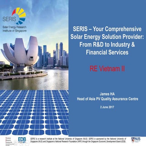 Solar PV development in singapore and SERIS introduction
