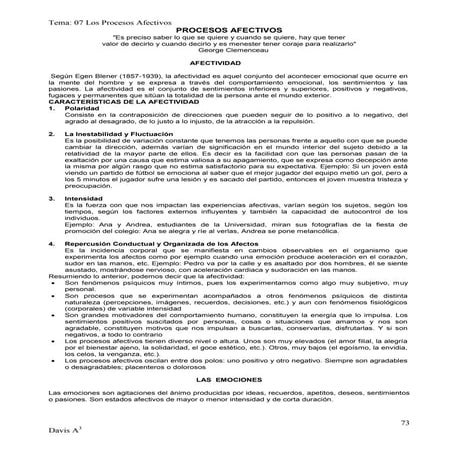 07. Los procesos afectivos