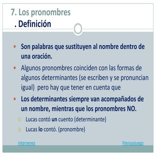 07. los pronombres