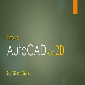 Intro to AutoCAD 2016 2D | 10 - a-panels (layers) | PPTX