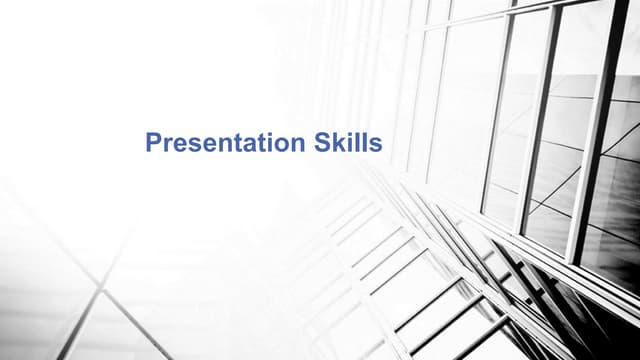 presentation skills