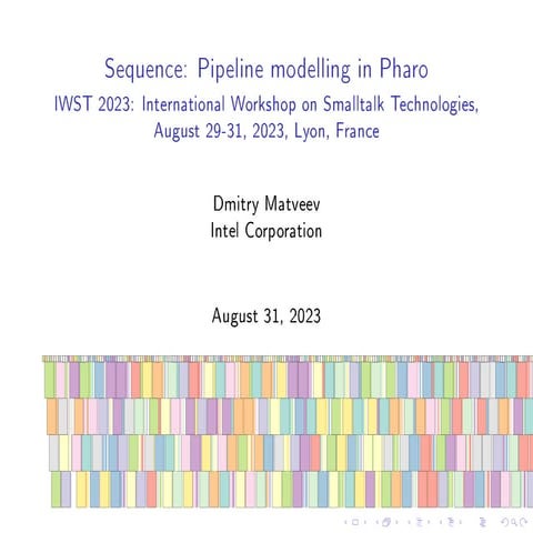 Sequence: Pipeline modelling in Pharo