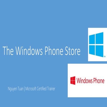 13.Windows Phone Store