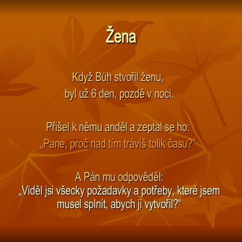 07  ZamyšLení  StvořEní žEny