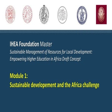 Sustainable development of Africa and UN | PDF