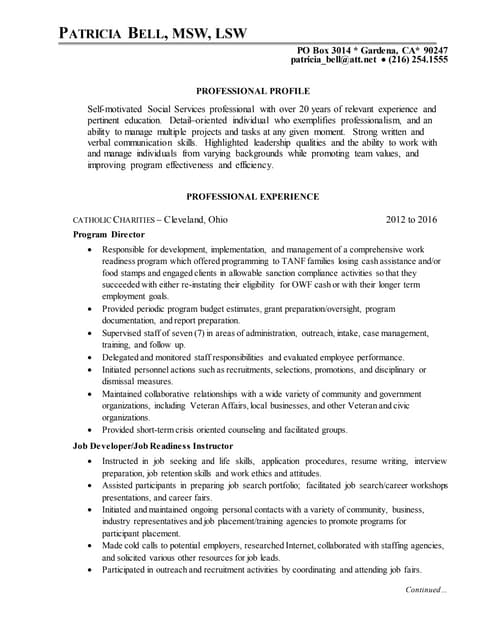 pbell LA resume