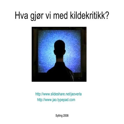 Kildekritikk